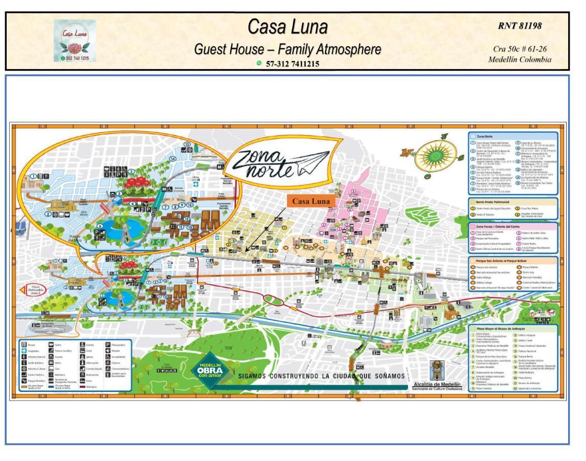 Casa Luna -Estrategica Ubicacion- Medellín Zewnętrze zdjęcie
