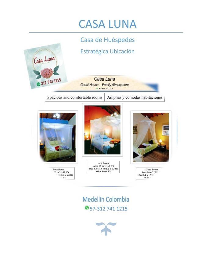 Casa Luna -Estrategica Ubicacion- Medellín Zewnętrze zdjęcie