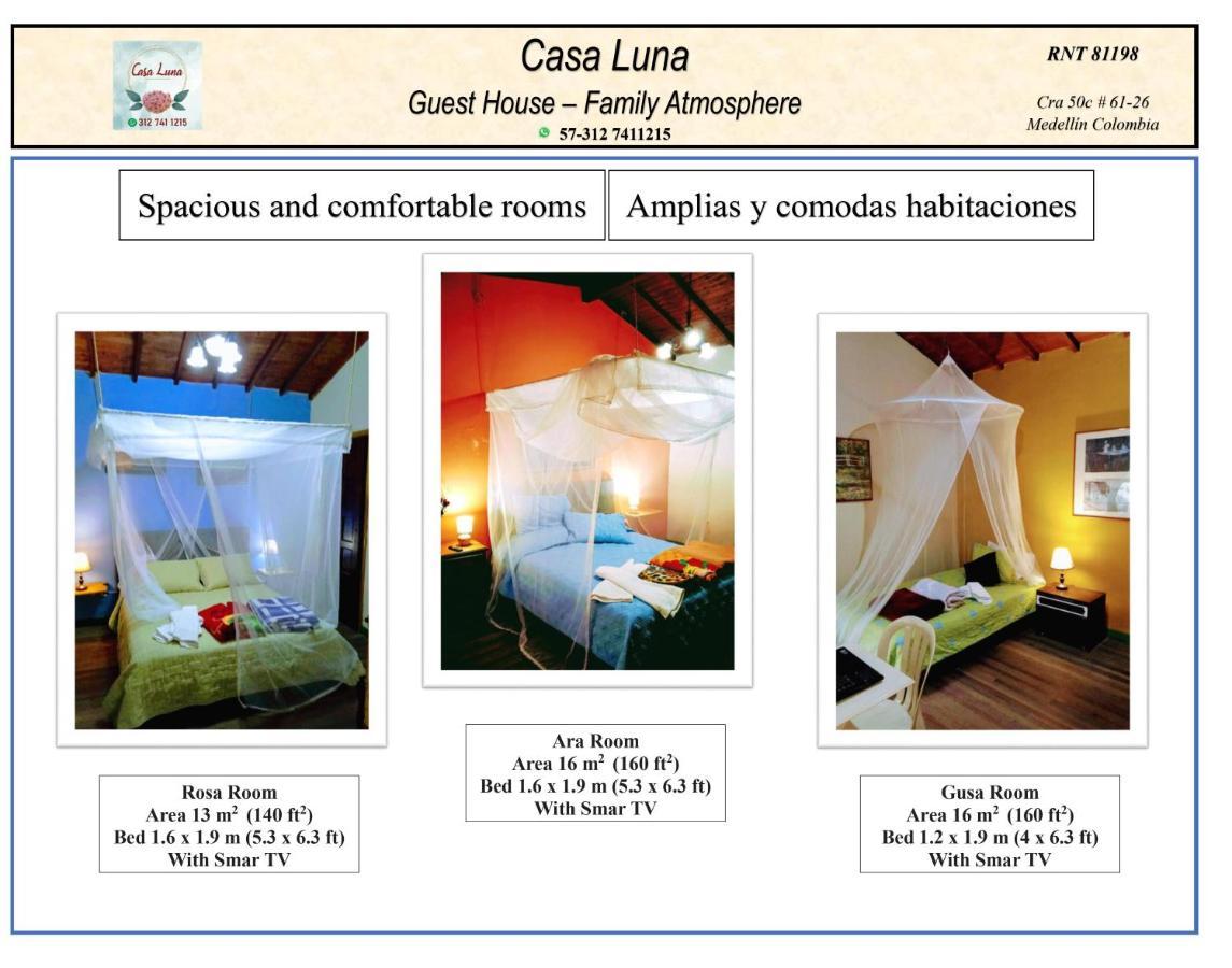 Casa Luna -Estrategica Ubicacion- Medellín Zewnętrze zdjęcie